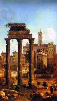 Canaletto : Rome, Ruins of the Forum